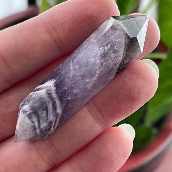 Double point Chevron dream amethyst gemstone - Picture 6 of 6
